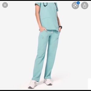 XS Tall Figs Sea Glass Kade Scrub Pants